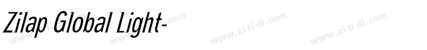 Zilap Global Light字体转换